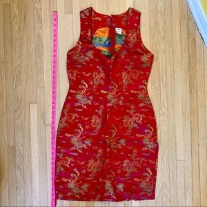 Vintage Frederick’s of Hollywood Red Dragon Dress